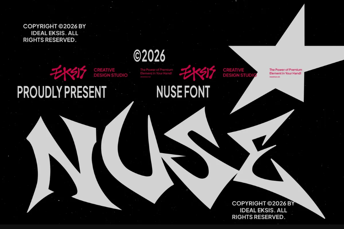 Nuse - Sharp Display Font