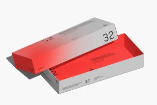 Rectangular Paper Box Mockup with Lid