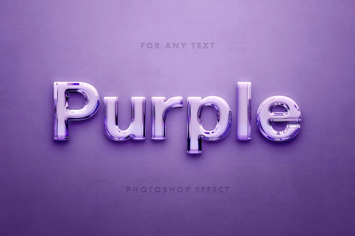Glossy 3D Text Effects