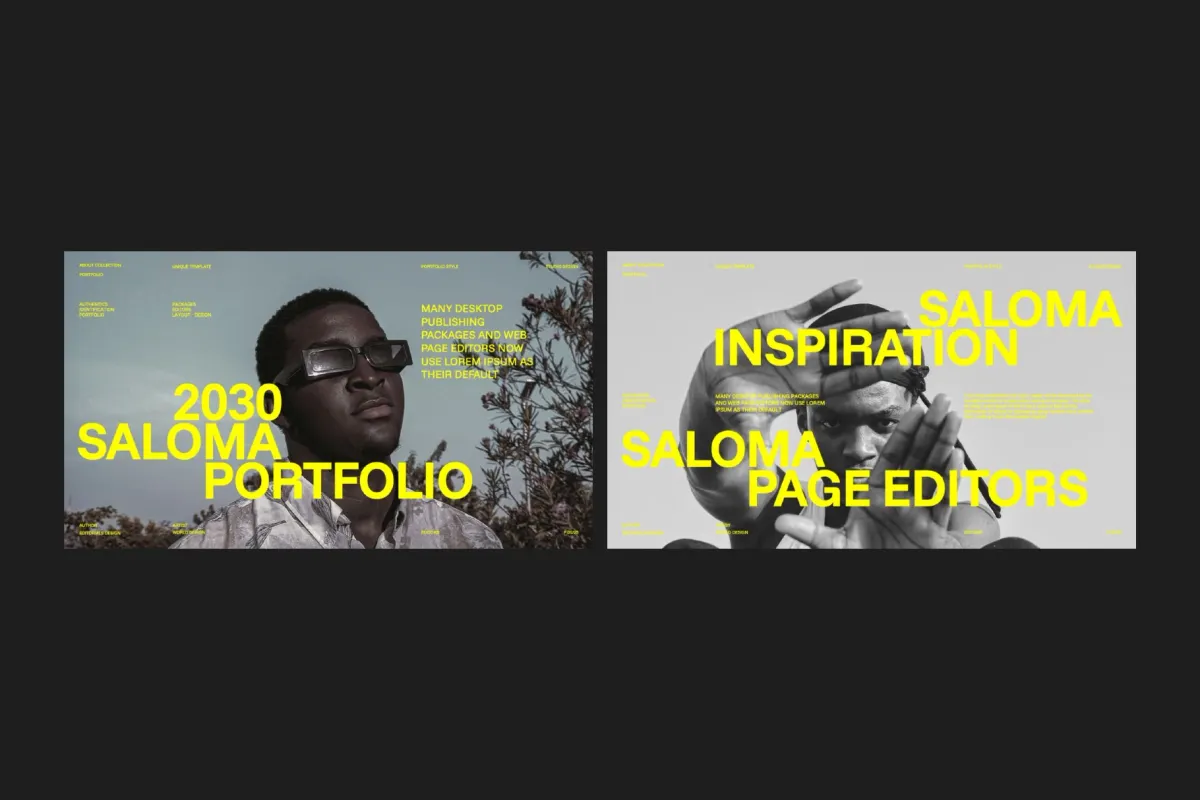 Saloma – Modern Brand Portfolio Keynote Template
