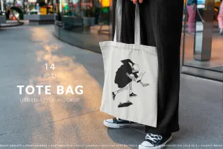 Urban Tote Bag Mockup Bundle