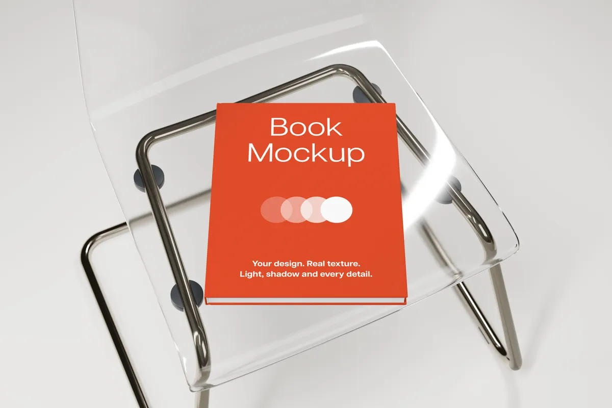 Linen Hardcover Book Mockup