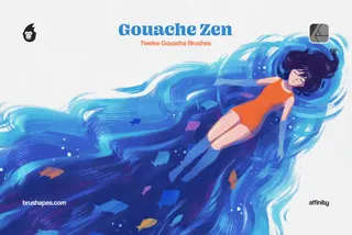 Gouache Zen Affinity Designer Brushes