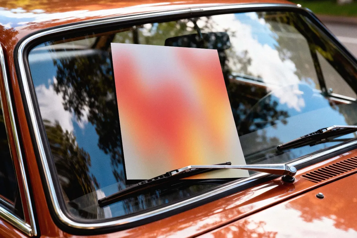 Windshield Flyer Mockup