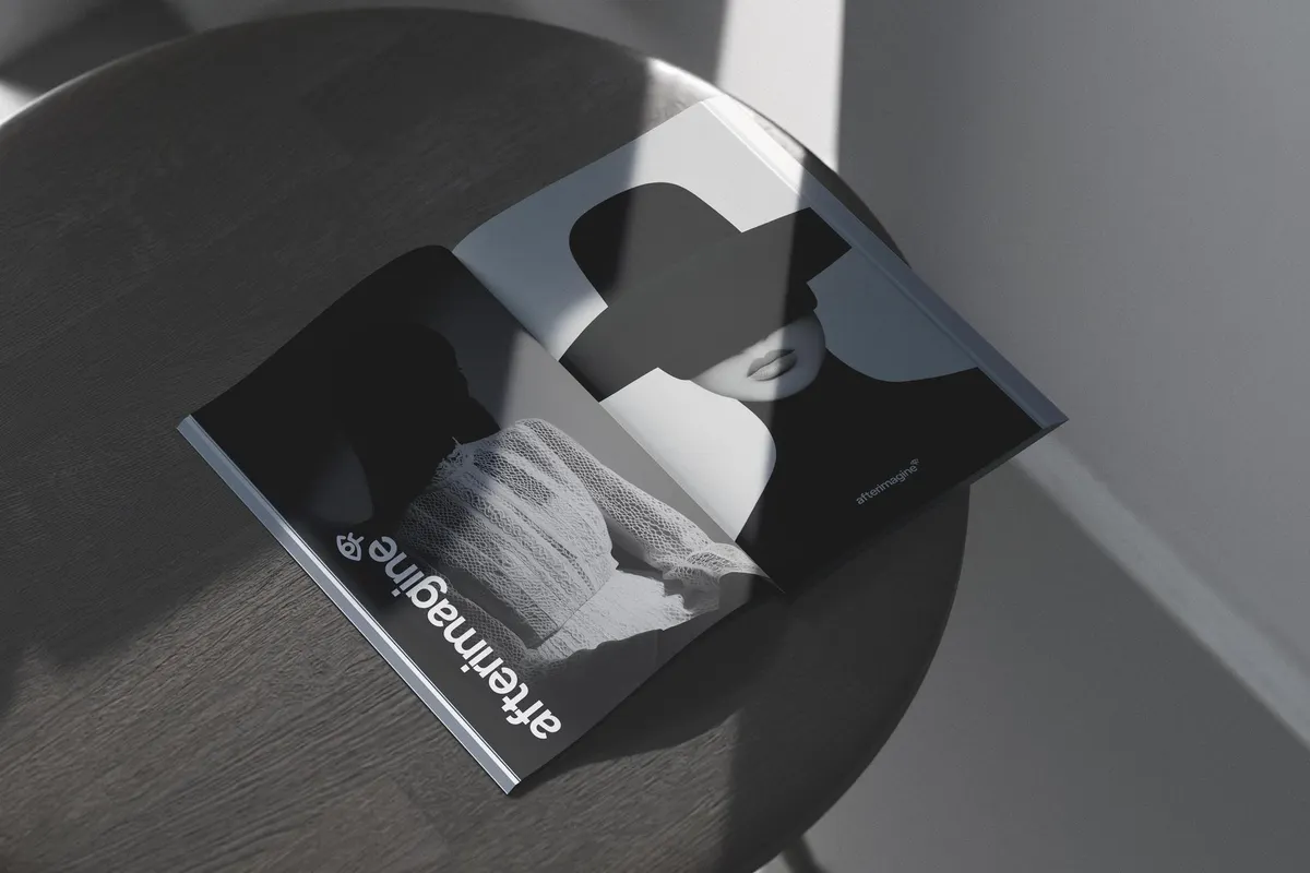 Opened Magazine Mockup