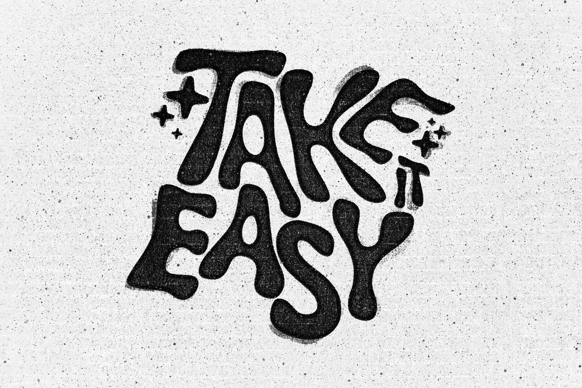Ink Stamp Text Effect
