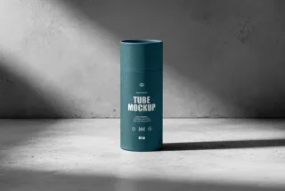 Cylinder Tube Mockup