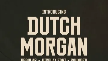 Dutch Morgan — Retro Western Font