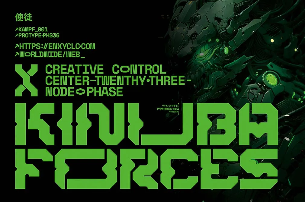 NCL Robowapix — Futuristic Mecha Font