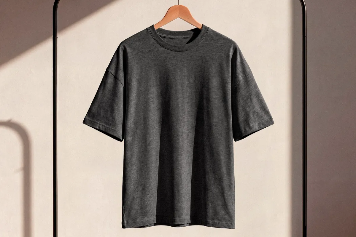 T-Shirt on Clothing Rack  Mockup