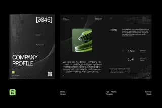 Futuristic AI Company Profile Affinity Template