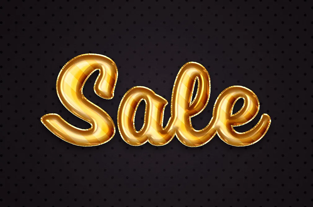 Foil Balloon Text Effects