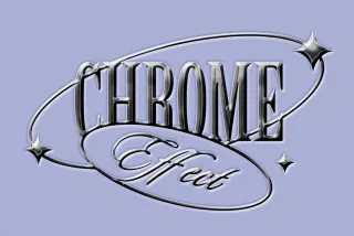 Chrome Text Effect