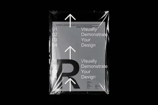 Wrapped Hardcover Book Mockup