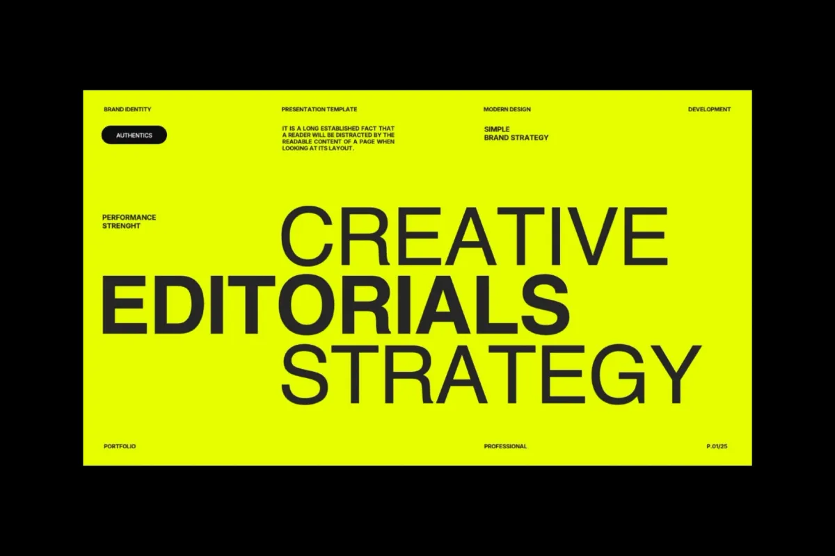 Creative Editorial Keynote Template – Daniel