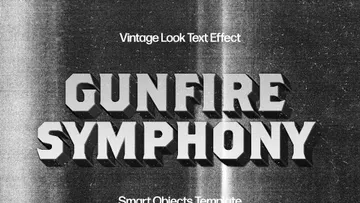 Vintage Old Film Text Effect