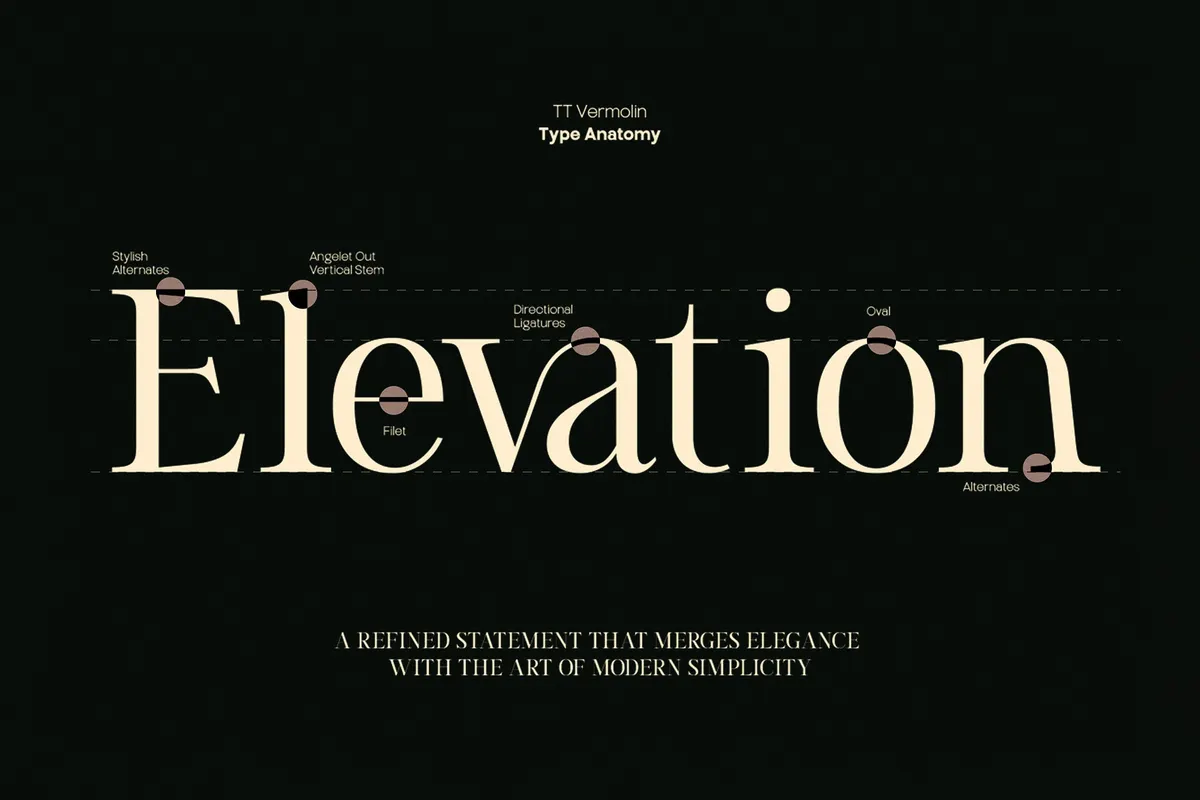TRT Vermolin - Elegant Serif Font