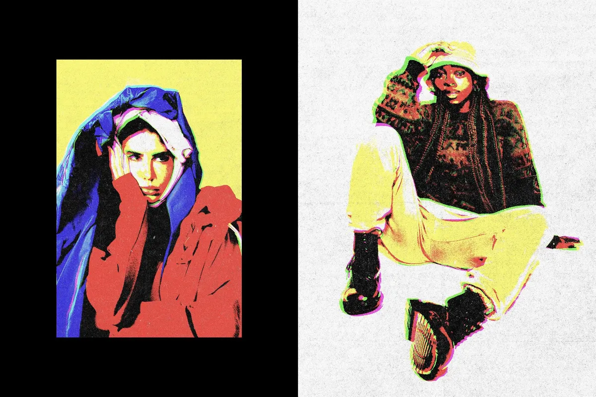 Glitch Print Photo Effect