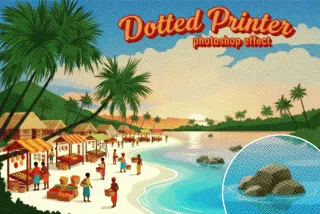 Dotted Printer Effect