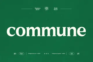 GC Commune – Modern Inktrap Serif