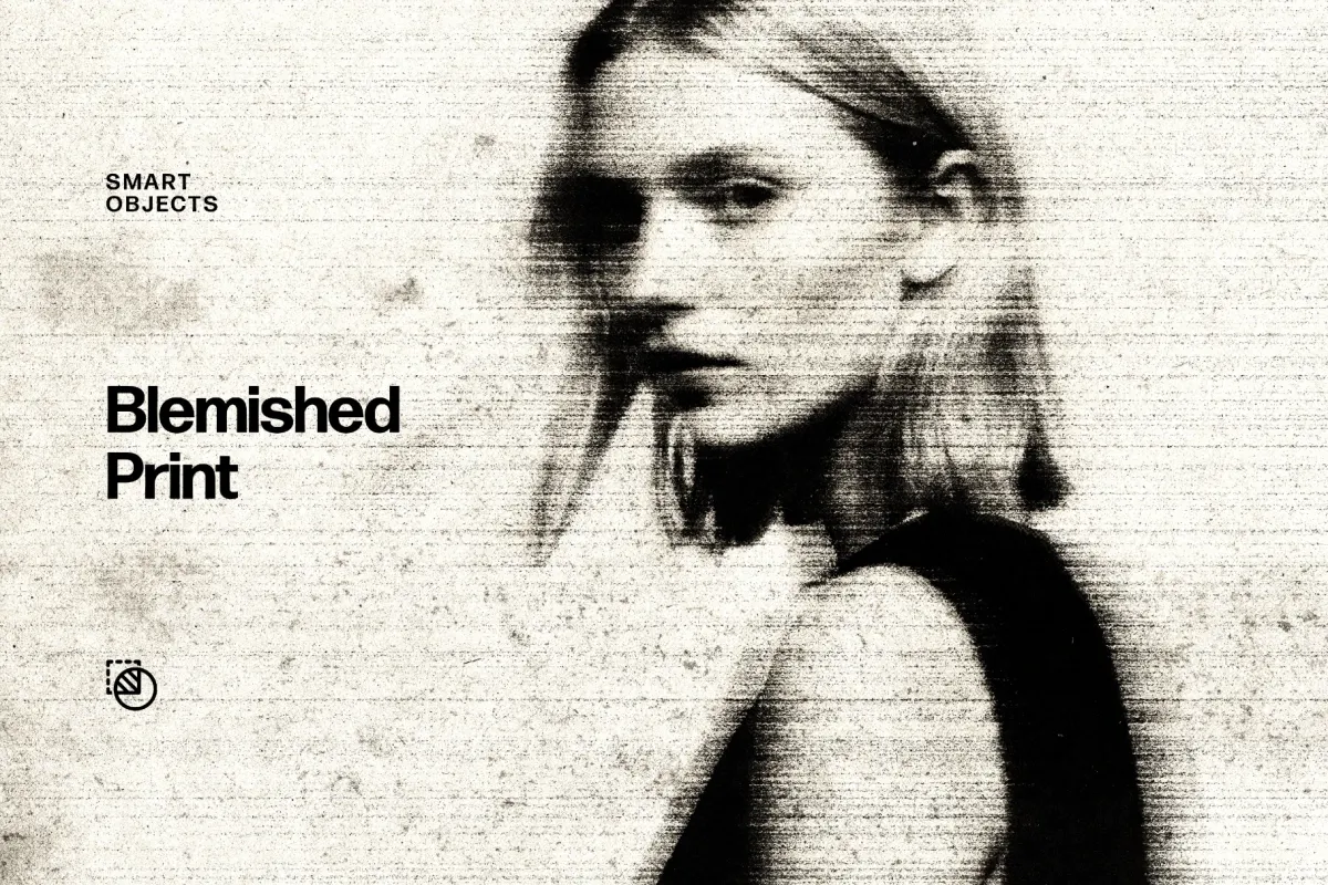 Blemished Print Photo Effect