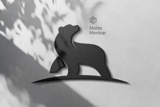 Gray Matte Signage Mockup