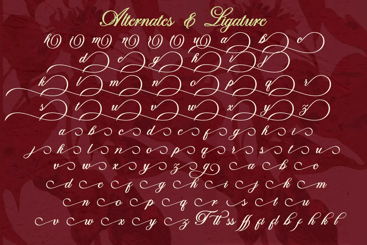 Buttery Puff - Endless Swash Script Font