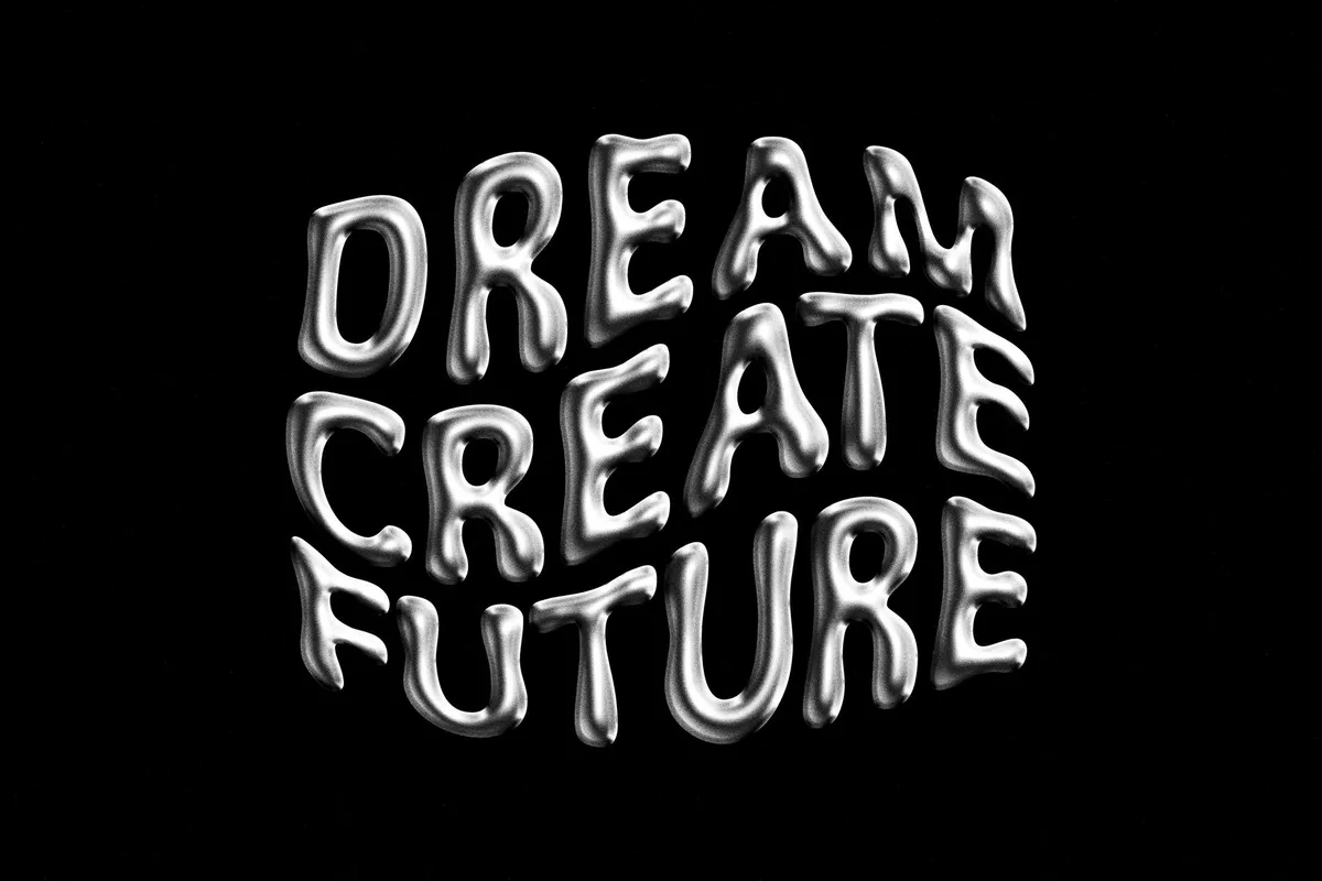 Chromatic Metal Text & Logo Effect