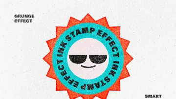 Grunge Ink Stamp Effect