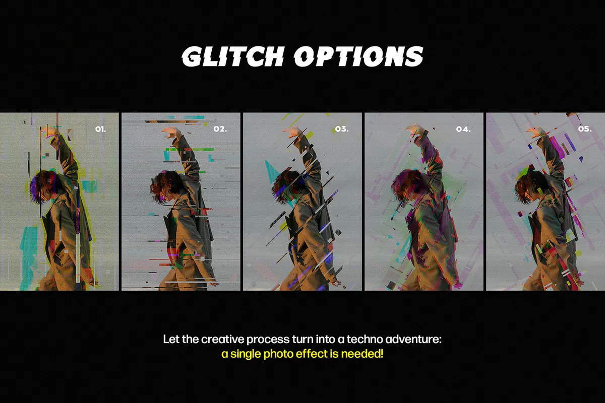 Glitch Matrix Photoshop Effect