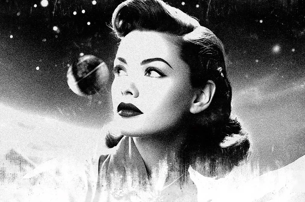 Retro Film B/W Photo Effect
