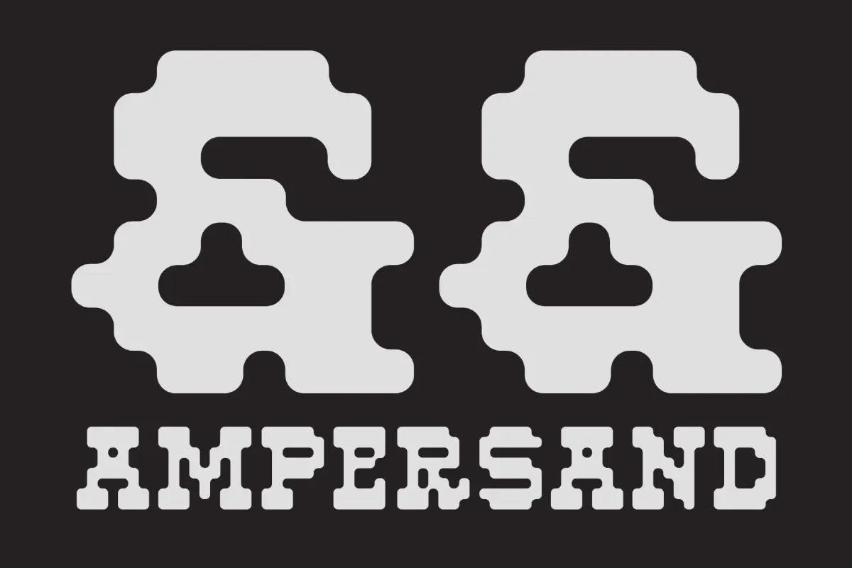 Porca - Rounded Pixel Display Font