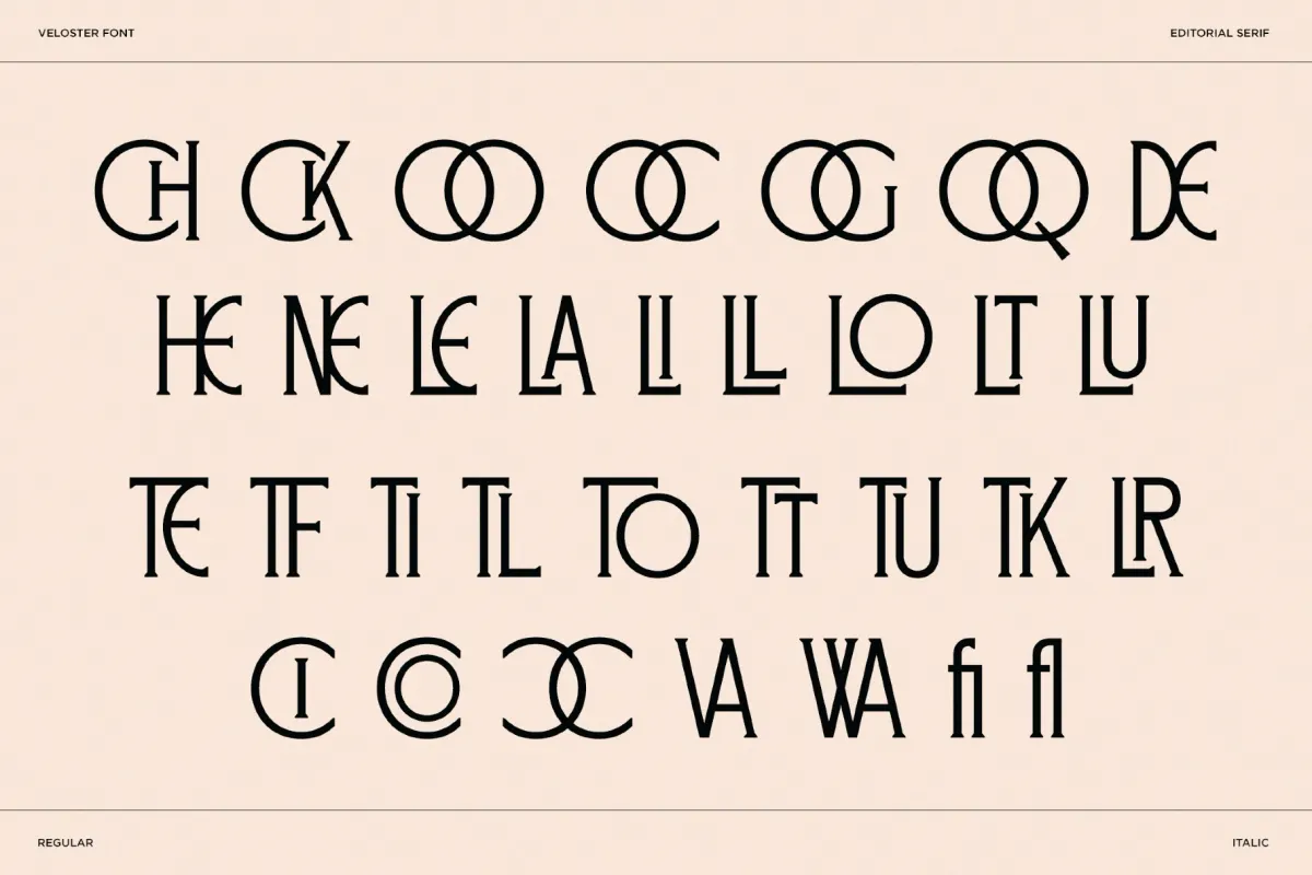 Veloster - Luxury Editorial Serif Font