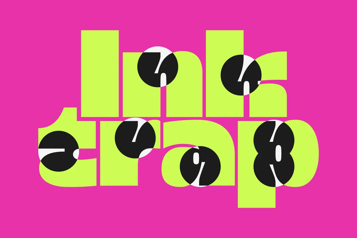 Inktera - Bold Ink Trap Display Font