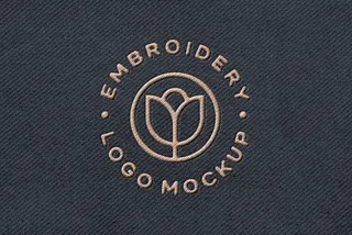 Stitching Embroidery Apparel Mockup