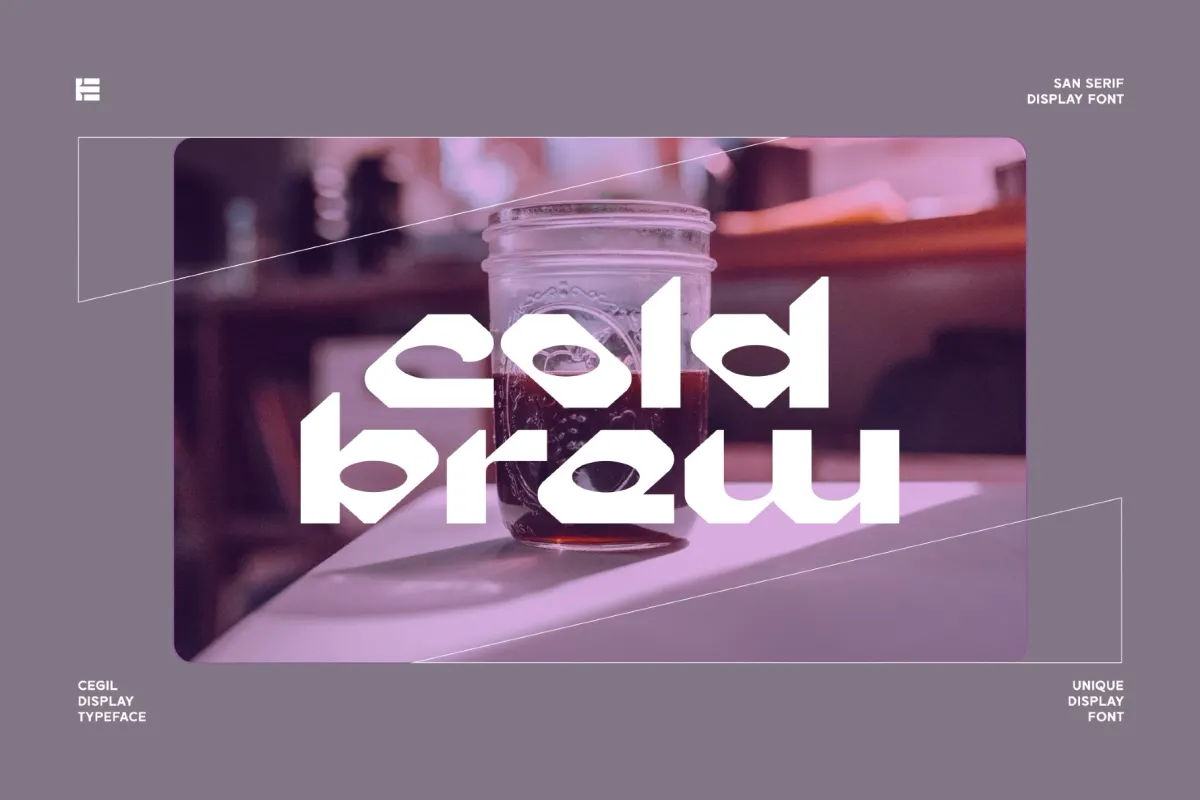 Cegil - Geometric Display Typeface