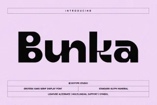 Bunka - Grotesk Sans Serif Font