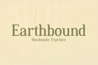 Earthbound - Organic Typeface