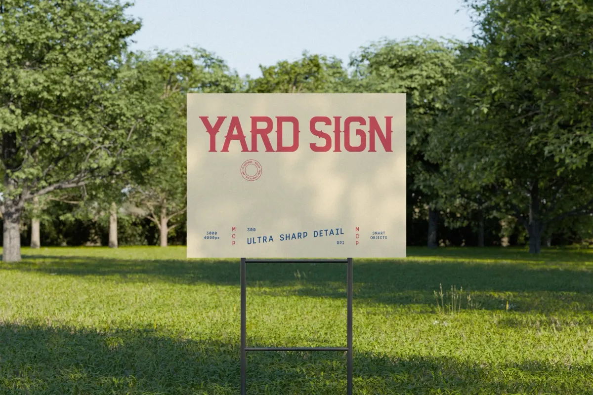 Real Estate Sign Mockup
