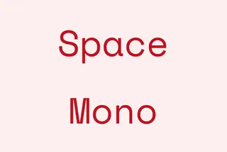 Space Mono Font Family