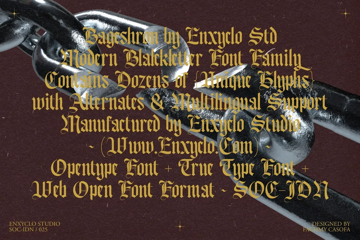 Bageshron Blackletter Font Family
