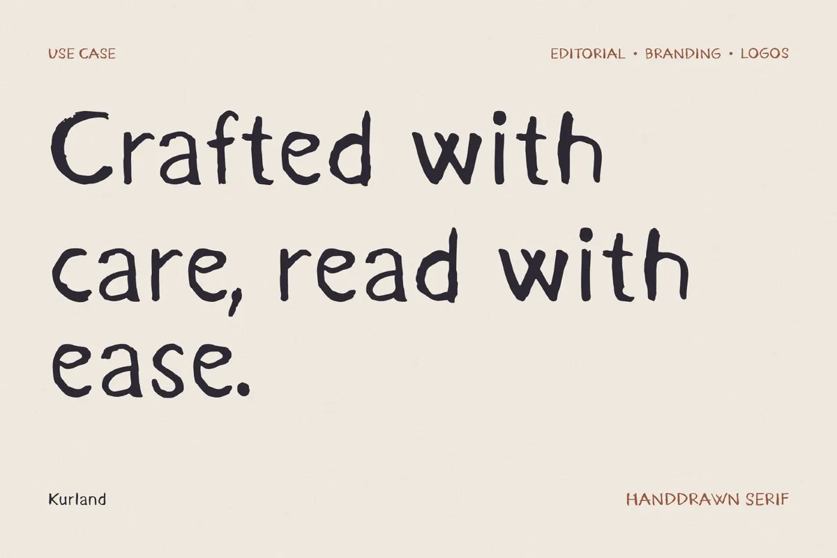 Kurland - Rough Brush Font