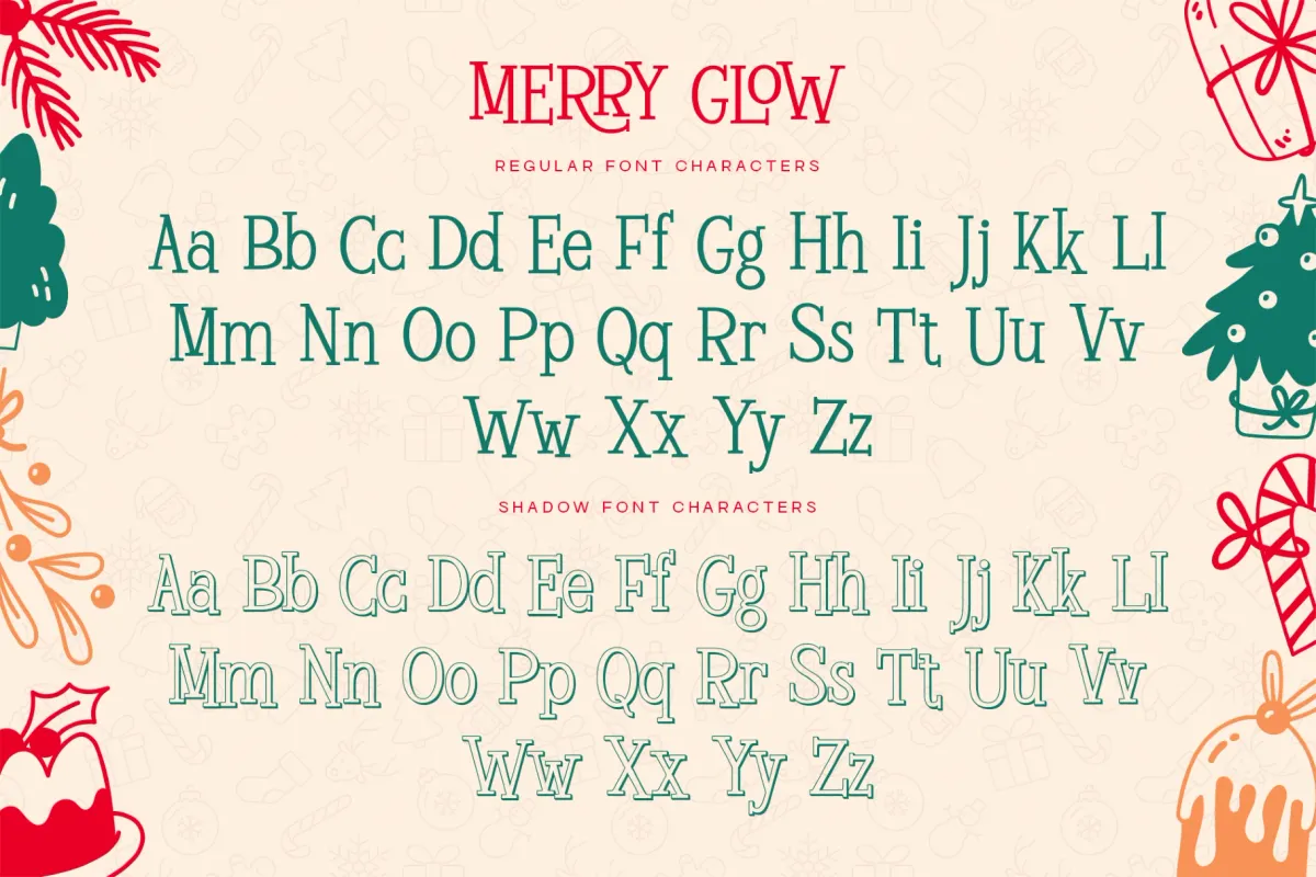Merry Glow – Christmas Display Serif Font