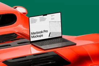 Supercar MacBook Pro Mockup