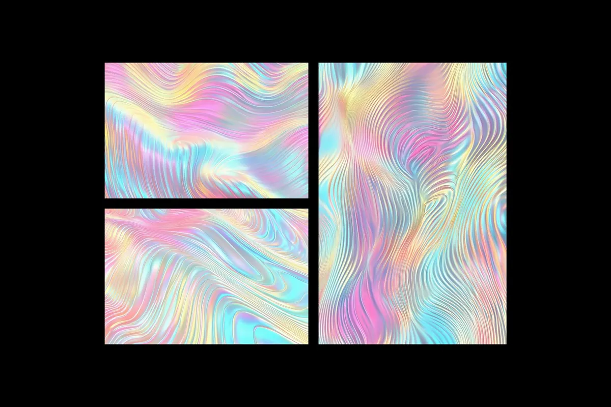 Ribbed Holographic Textures