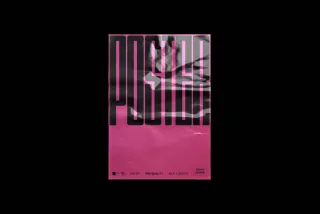 Plastic Glossy Poster Mockup