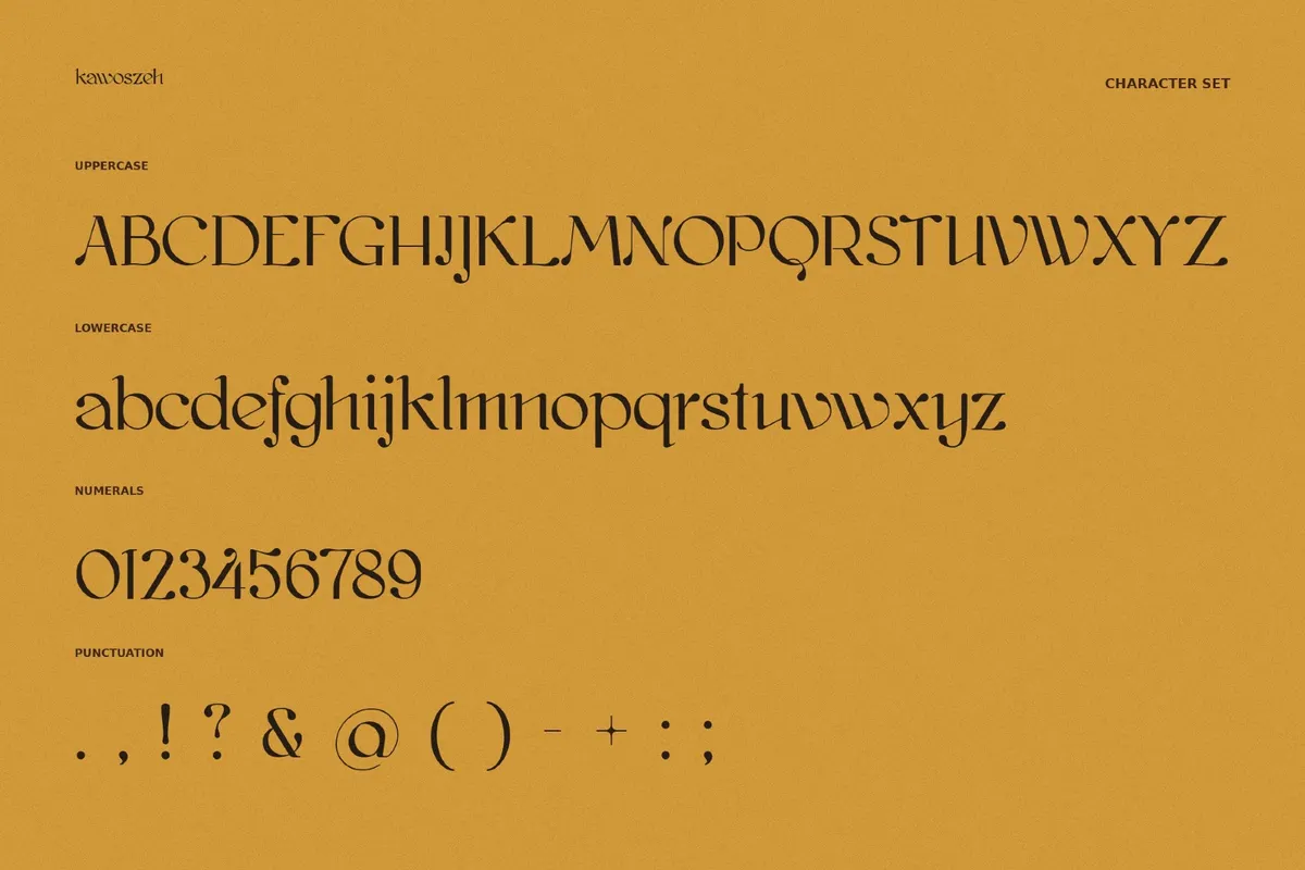 Kawoszeh - Vintage Deco Font