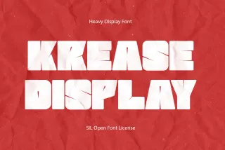 Krease Display Font