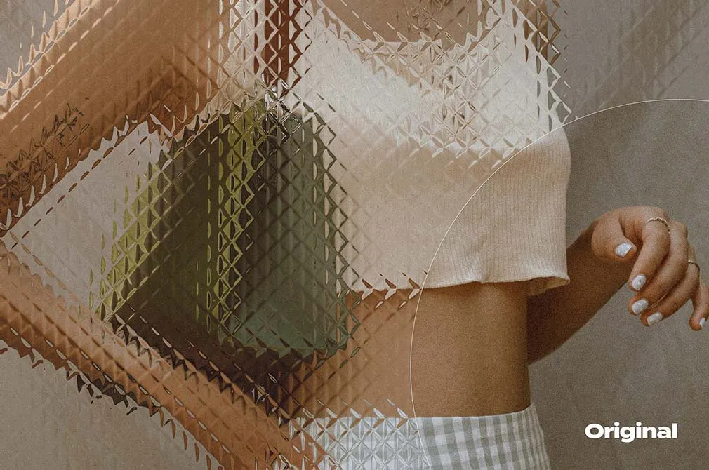 Patterned Glass Effect