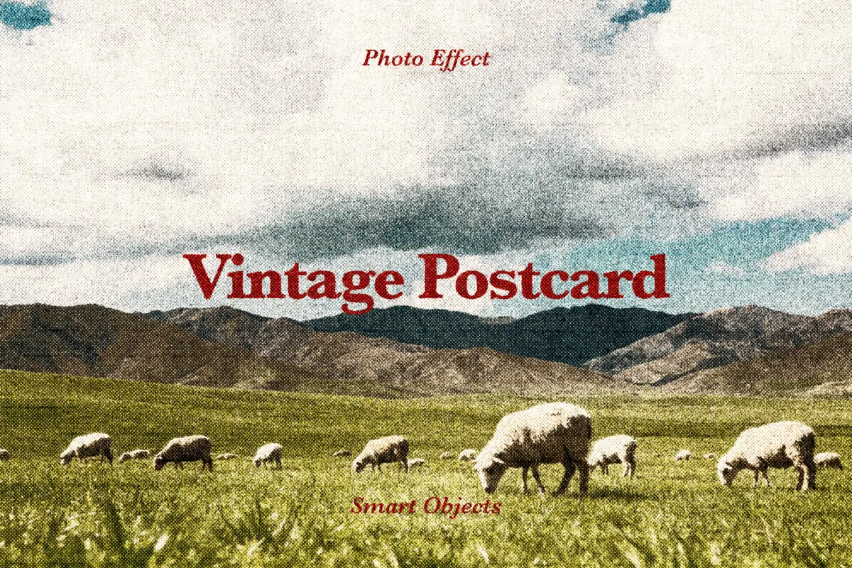 Vintage Postcard Photo Effect